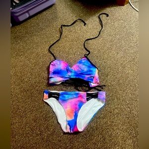 PINK tie dye bikini